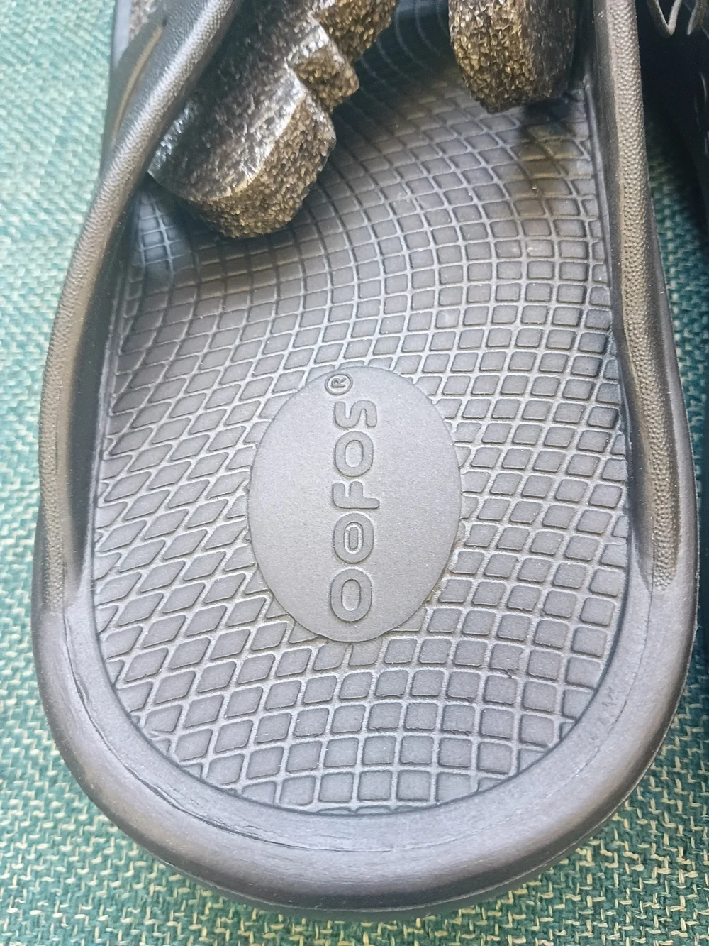 OOFOS OOahh Recovery Slide Sandals Black Unisex M5/W7 EU 38 New with Tags